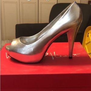 silver heels
